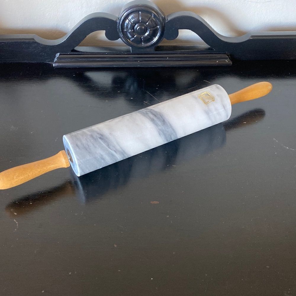 HiMARK Marble Rolling Pin With Wooden Handles